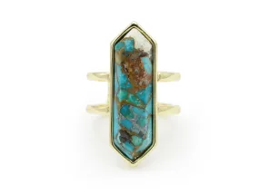 Turquoise Diamond Ring (r)