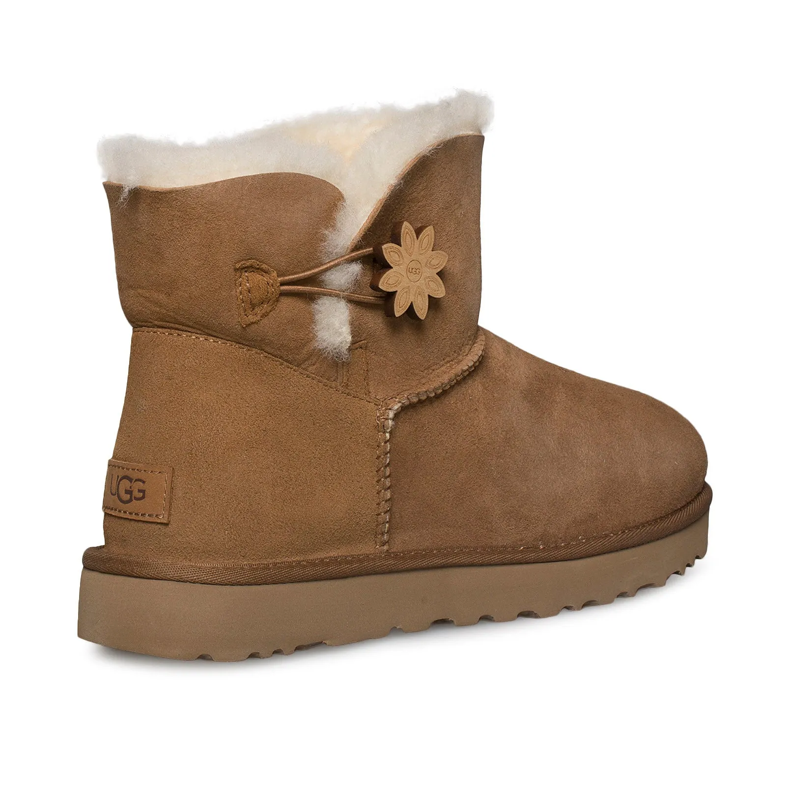 UGG Bailey Button II Flower Chestnut Boots - Women's