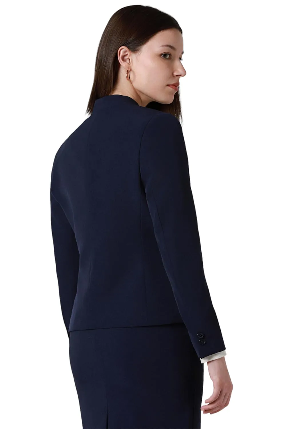 Van Heusen Women's Blazer (VWBZCRGB293131_Navy_L