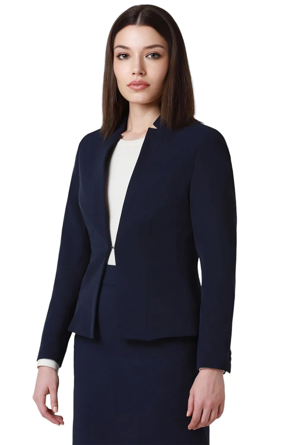 Van Heusen Women's Blazer (VWBZCRGB293131_Navy_L