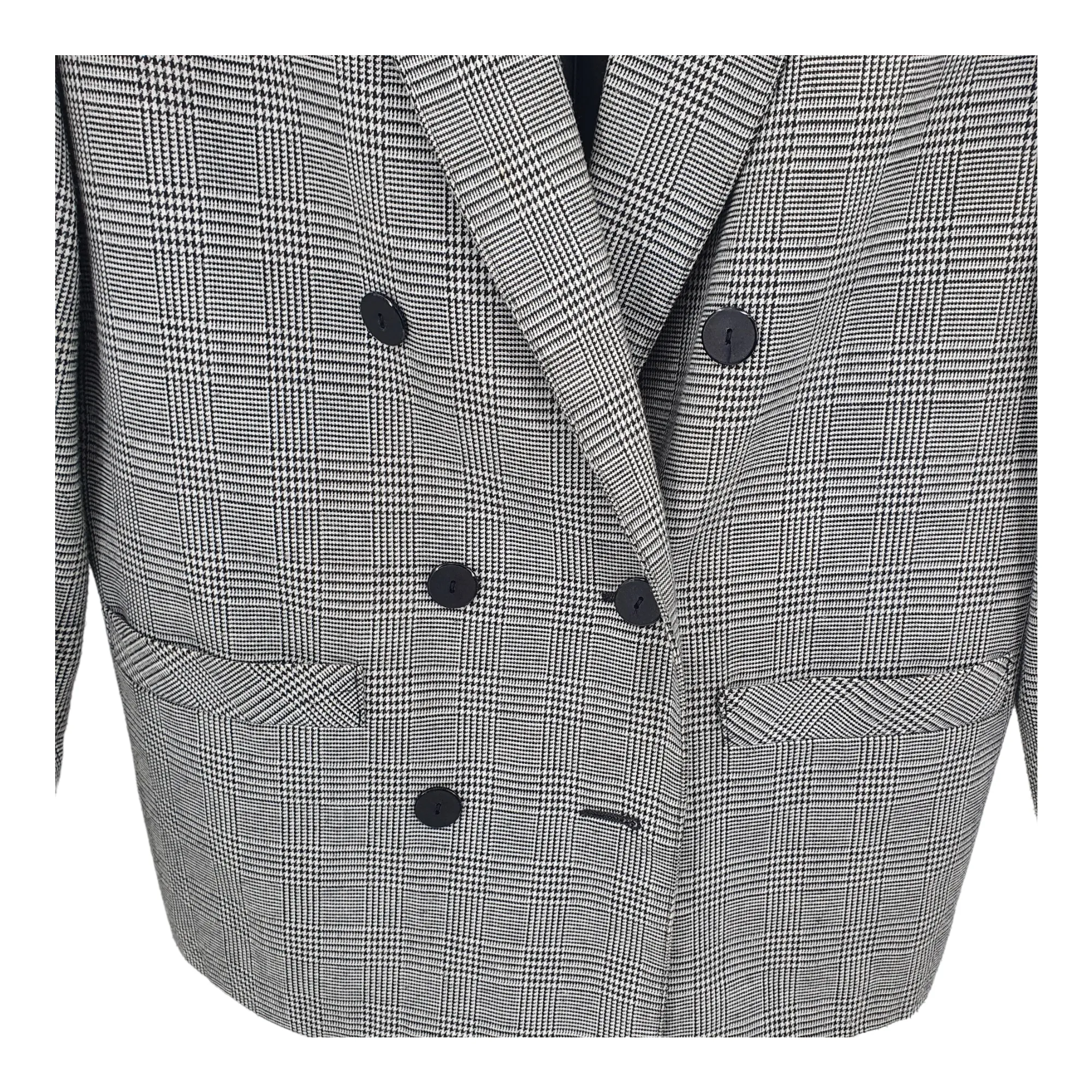 Vintage 80s Herringbone Blazer - Paul Sepreates - 42"