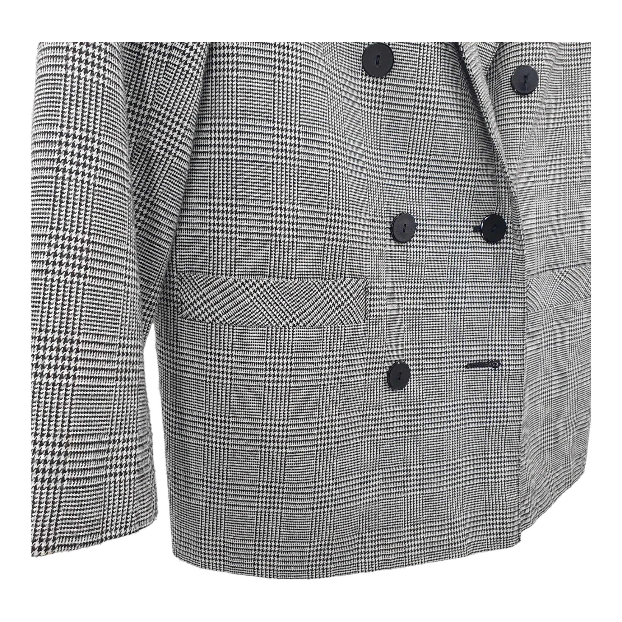 Vintage 80s Herringbone Blazer - Paul Sepreates - 42"