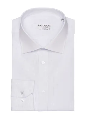 White Striped Light Blue Shirt by Bazooka