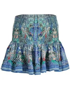 Wings Of Luxor Short Shirred Skirt