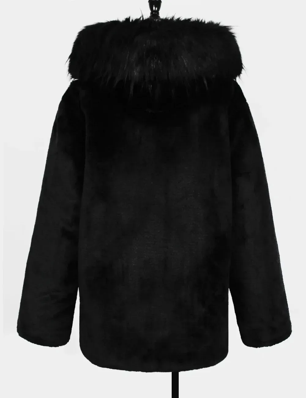 Winter Hooded Faux Fur Coat for Men