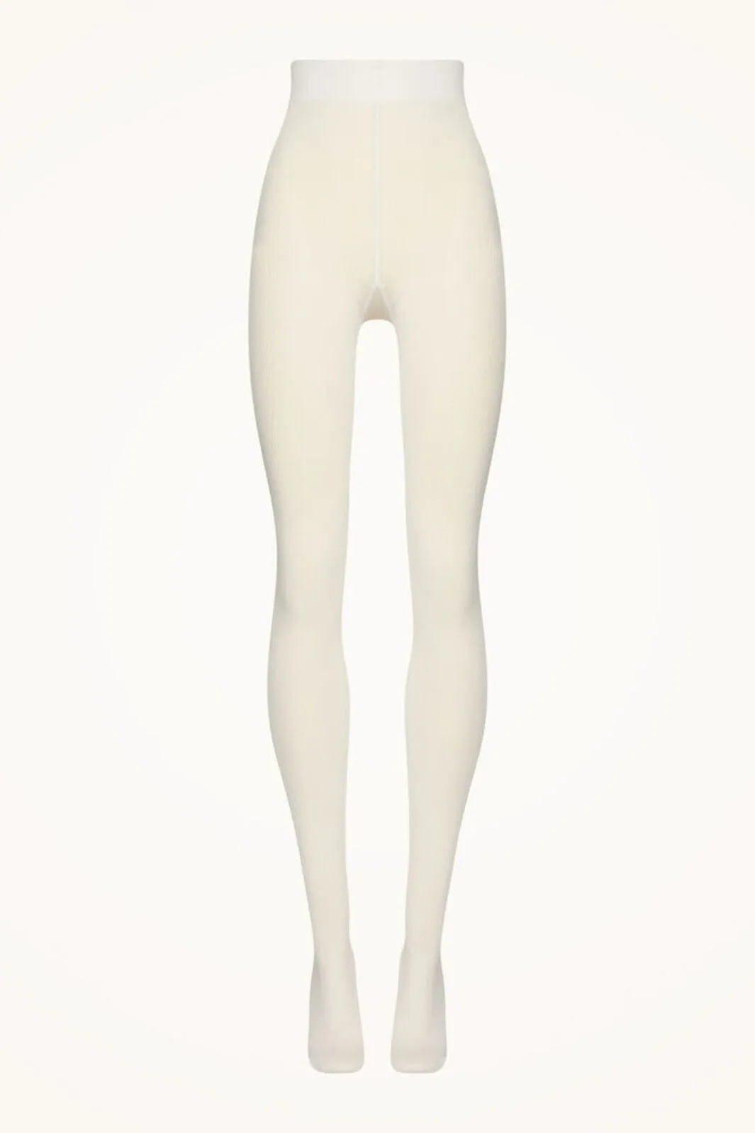 Wolford - Cotton Rib Tights - 1051 Ecrue